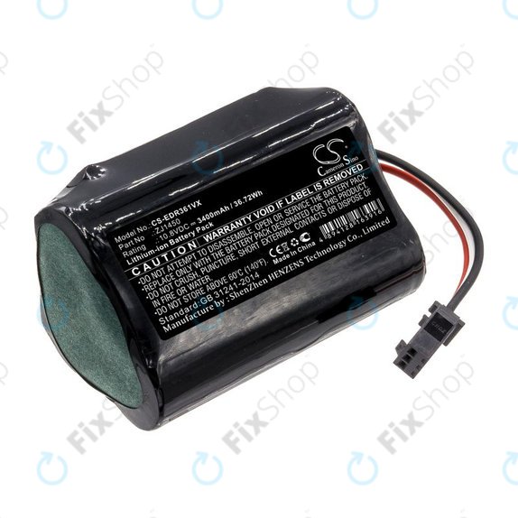 Battery for Ecovacs Deebot Slim, D36, 3400mAh, Li-Ion, 10.8V, ZJ1450, HQ
