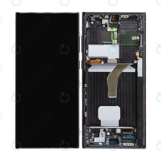 Samsung Galaxy S22 Ultra S908B - LCD Display + Touch Screen + Frame (Phantom Black) TFT
