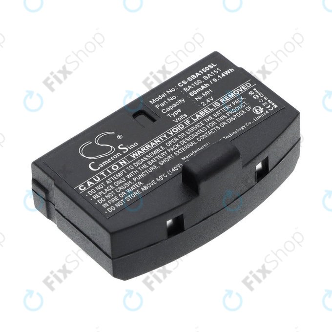 Battery for Sennheiser, 60mAh, Ni-MH, 2.4V, BA150, HQ