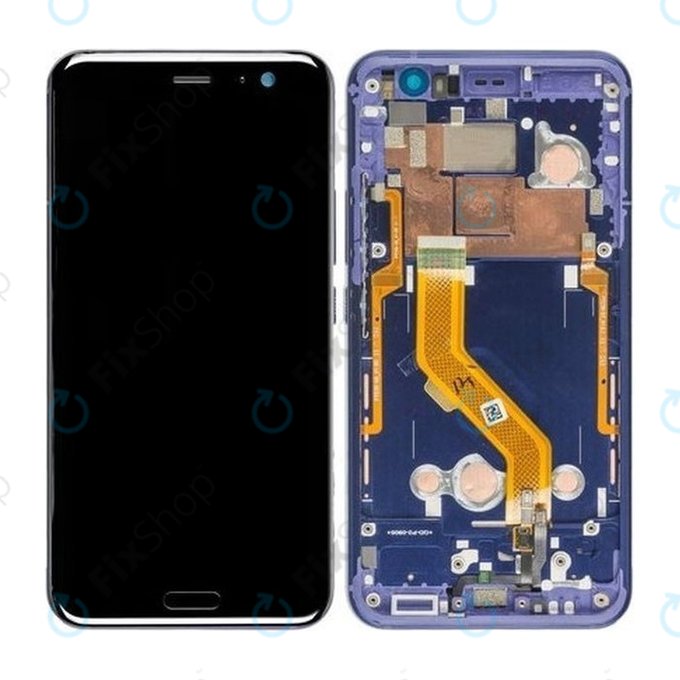HTC U11 - LCD Display + Touch Screen + Frame (Blue) TFT