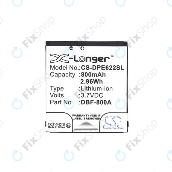 Battery for Doro PhoneEasy 2314, 2315, 1360, 520, 800mAh, Li-Ion, 3.7V, DBF-800A, HQ