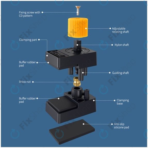 QianLi iClamp 2.0 - Plastic Clamp with Rubber Filling - Range 12mm (4pcs)