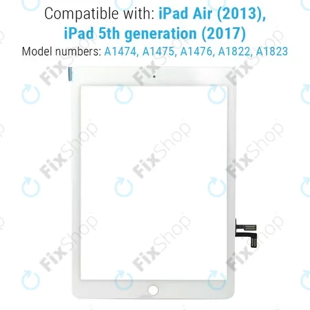 Apple iPad Air, iPad (5th Gen 2017) - Touch Screen (White)