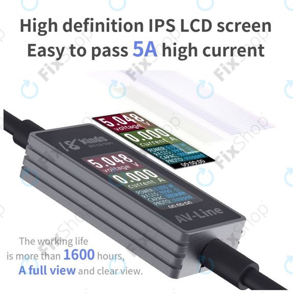 AV-Line - Smart Detection Charging Cable (Lightning - USB-C)