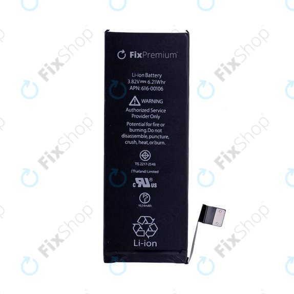 Battery for iPhone SE, 1624mAh, FixPremium