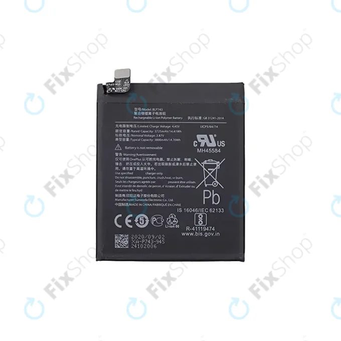 OnePlus 7T HD1901 HD1903 - Battery BLP743 3800mAh