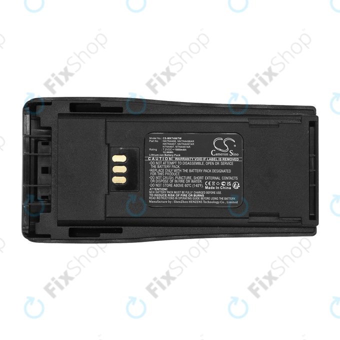 Battery for Motorola CP140, 150, 160, 200, DP1400, GP3188, 1800mAh, Li-Ion, 7.2V, NNTN4496, HQ