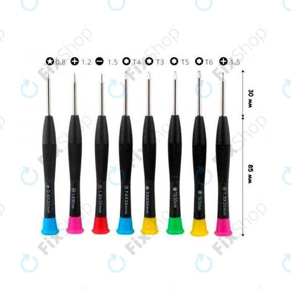 Baku BK-6108 - Screwdriver Set for Phones, Tablets & Notebooks (8pcs)