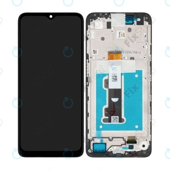 Motorola Moto E22i, E22 - LCD Display + Touch Screen + Frame (Black) - 5D68C21594 Genuine Service Pack