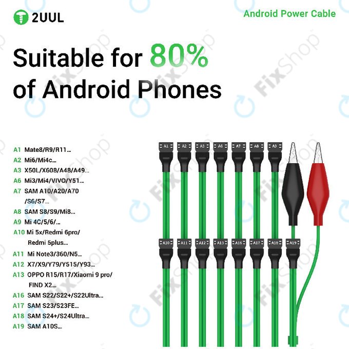 Android Power Cable, 16-in-1, 2UUL PW04