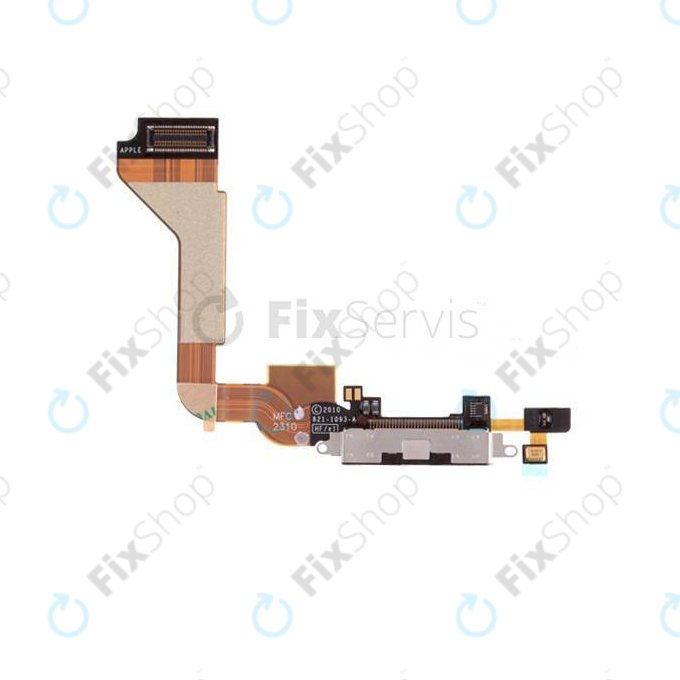 Apple iPhone 4 - Charging Connector + Microphone + Flex Cable (Black)