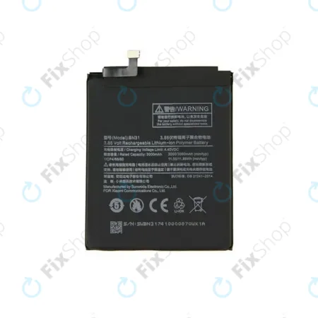 Xiaomi Redmi Note 5A, Mi A1(5x), Redmi S2 (Redmi Y2) - Battery BN31 3080mAh