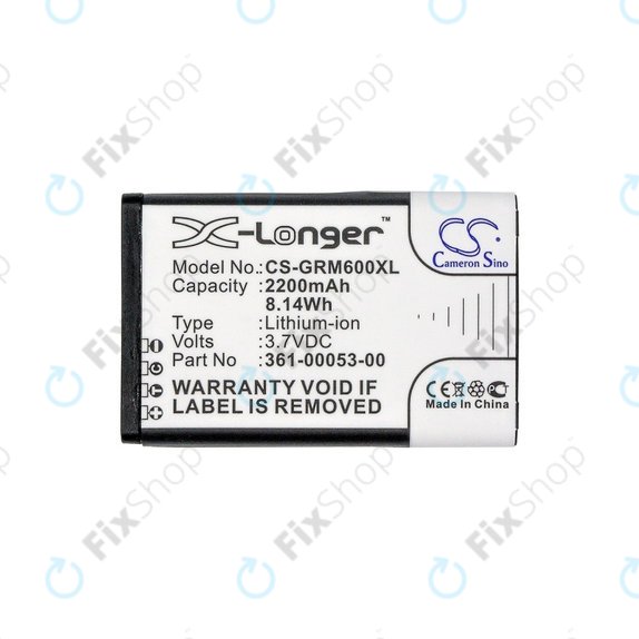 Garmin Montana 600, 600T, 600t Camo, 650, 650T, 680, 680T, Monterra - Battery 010-11599-00, 010-11654-03, 361-00053-00, 361-00053-04 2200mAh HQ