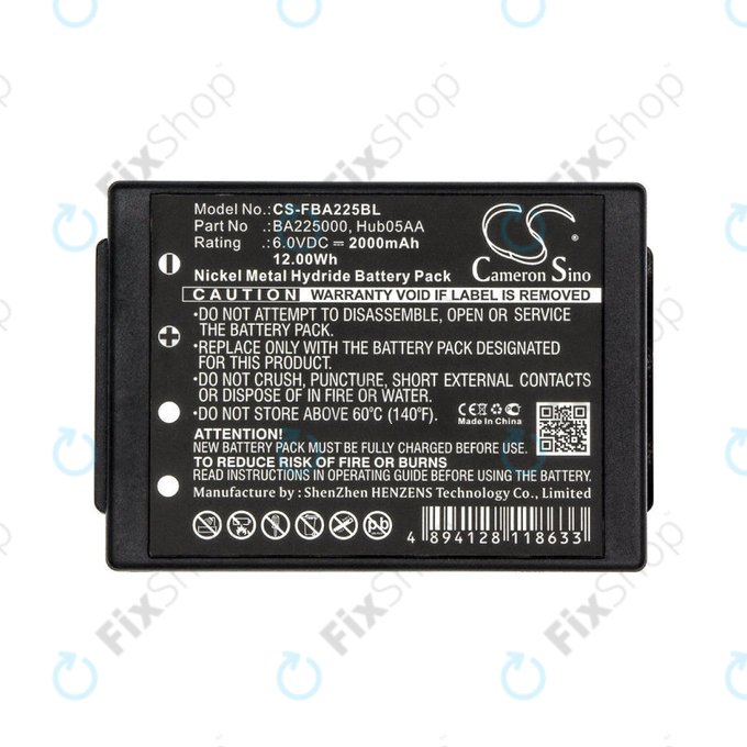 Battery for HBC Linus 6, Spectrum 1, 2, A, B, 2000mAh, Ni-MH, 6V, BA225000, HQ