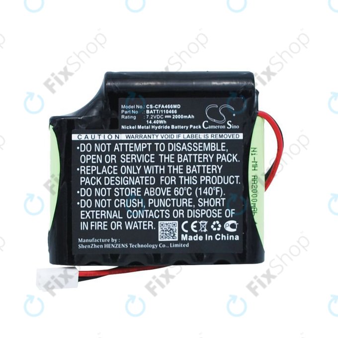 Battery for Cefarm Rehab 4, Stimulator Globus Mystim, 2000mAh, Ni-MH, 7.2V, BATT/110466, HQ