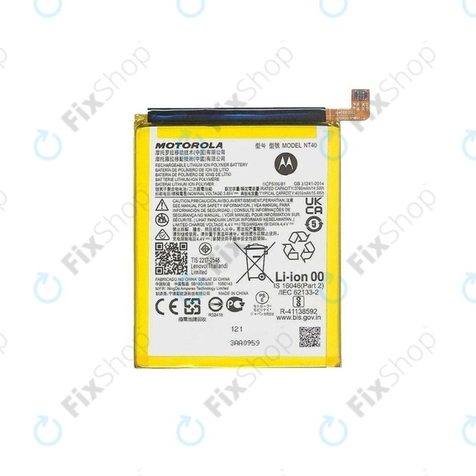 Motorola Moto E20 XT2155-3 - Battery NT40 4000mAh - SB18D15207 Genuine Service Pack