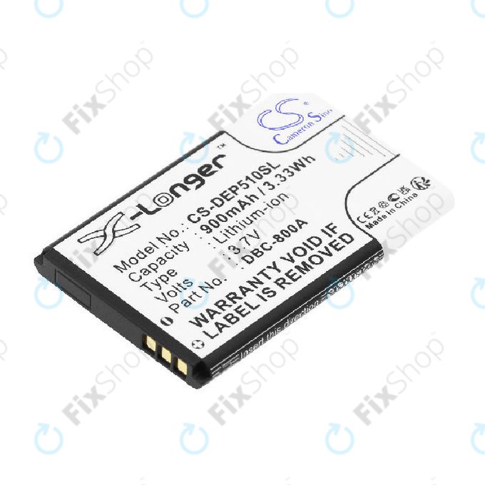 Battery for Doro 1360, 900mAh, Li-ion, 3.7V, DBC-800A, HQ