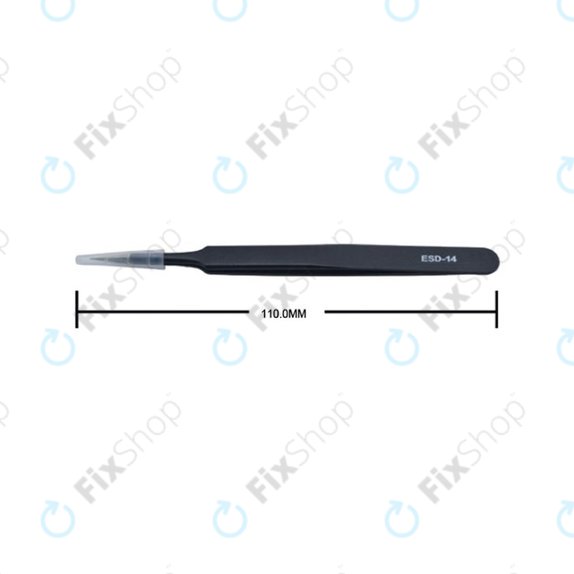 Vetus ESD-14 - Antistatic Metal Tweezer with Straight-Pointed Tip (110mm)