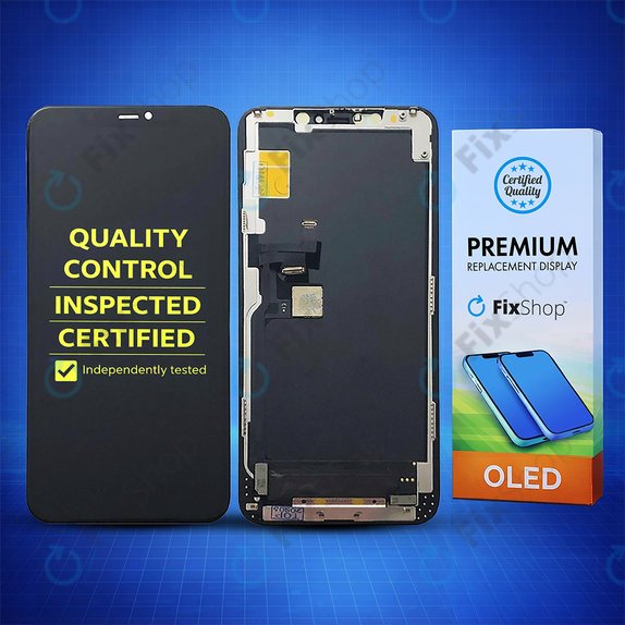 Display Hard OLED for iPhone 11 Pro Max, Touch Screen with Frame, FixPremium