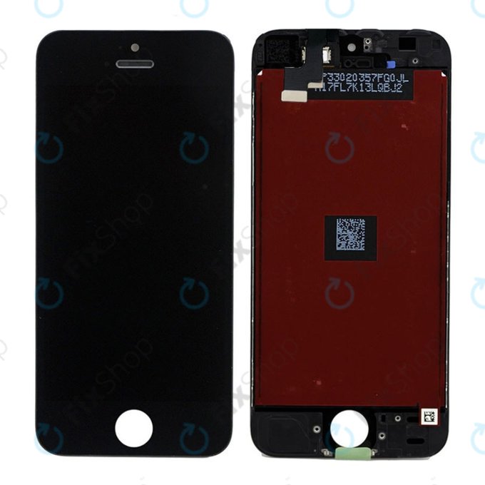 Display for iPhone 5S, SE, Black, Touch Screen with Frame