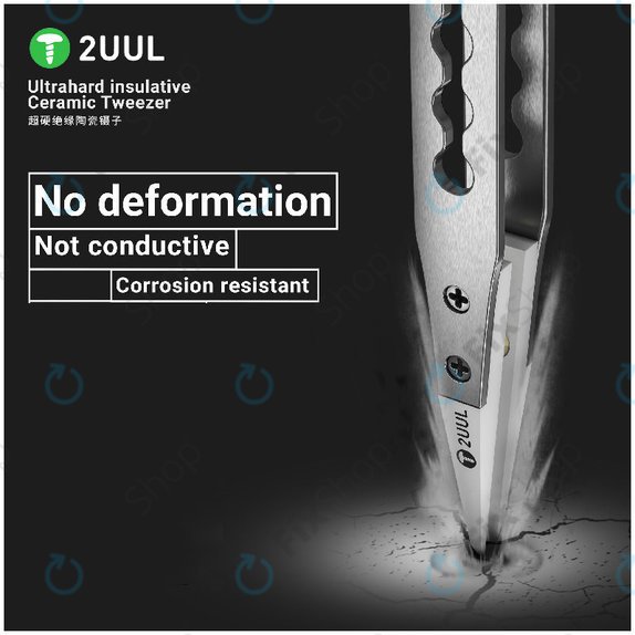 Precision Tweezer, Ceramic Insulated, 2UUL TW31
