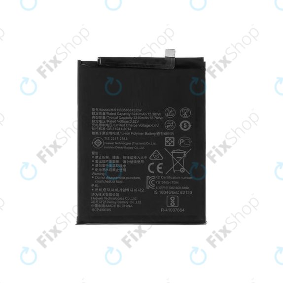 Huawei Mate 10 Lite, Honor 7X, Nova 2 Plus, P Smart Plus (Nova 3i), P30 Lite, P30 Lite 2020 - Battery HB356687ECW 3340mAh