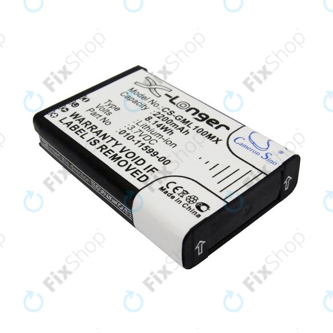 Battery for Garmin E1, E2, Garmin Virb Elite, 2200mAh, Li-Ion, 3.7V, 010-11599-00, HQ