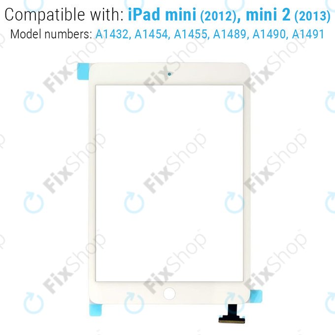 Touch Screen with IC Connector for iPad Mini, Mini 2, White
