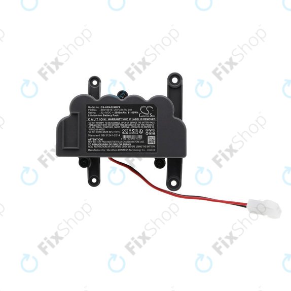Battery for Hoover ATV324LD 1011, UNP324RM 1001, 2500mAh, Li-Ion, 32.4V, 48019919, HQ