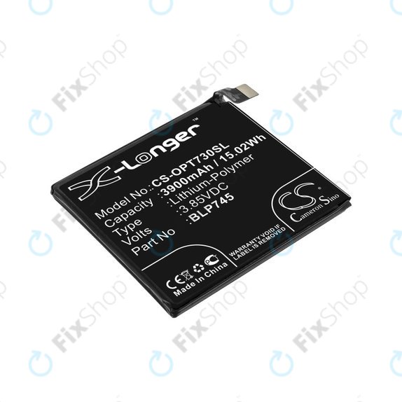 Battery for OnePlus 7T Pro, 3900mAh, Li-Pol, 3.85 V, BLP745, HQ