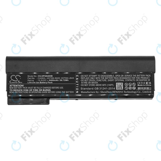Battery for HP ProBook 640 G1, 650 G1, 655 G1, 645 G1, 8400mAh, Li-Ion, 10.8V, CA06XL, HQ