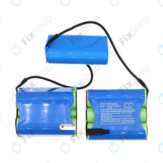 Battery for ETA 1424 Carsha, 2000mAh, Ni-MH, 14.4V, ETA1424 900000, HQ