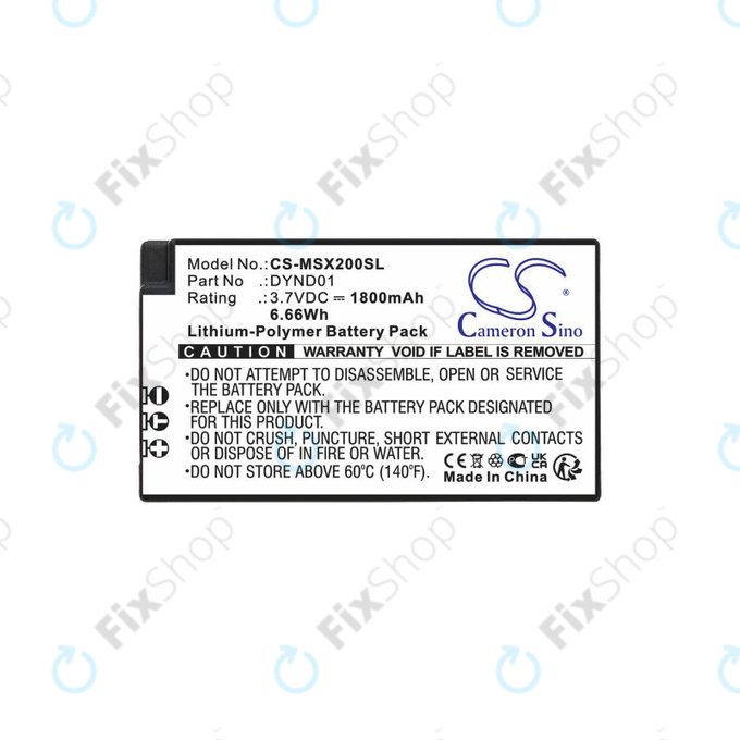 Battery for Microsoft Xbox Elite Series 2, 1800mAh, Li-Pol, 3.7V, DYND01, HQ