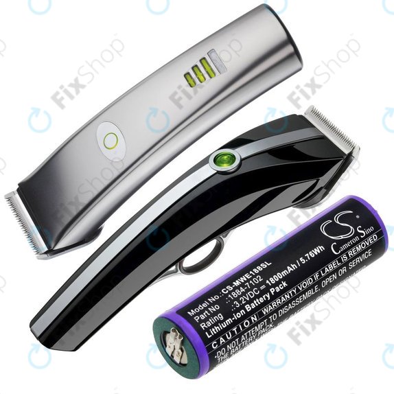 Battery for Moser Ermila 1884, 1885, Wahl 1884 LI+PRO, Wahl Ermila 1884, 1885, 1800mAh, LiFePO4, 3.2V, -, HQ