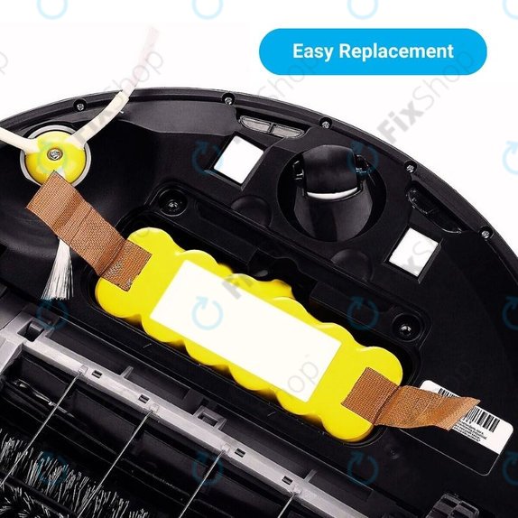 iRobot Roomba 500, 600, 700, 800, 900-series, R3, Scooba 450, Vileda 137173 - Battery 11702, GD-Roomba-500, VAC-500NMH-33 Ni-MH 14.4V 2800mAh HQ