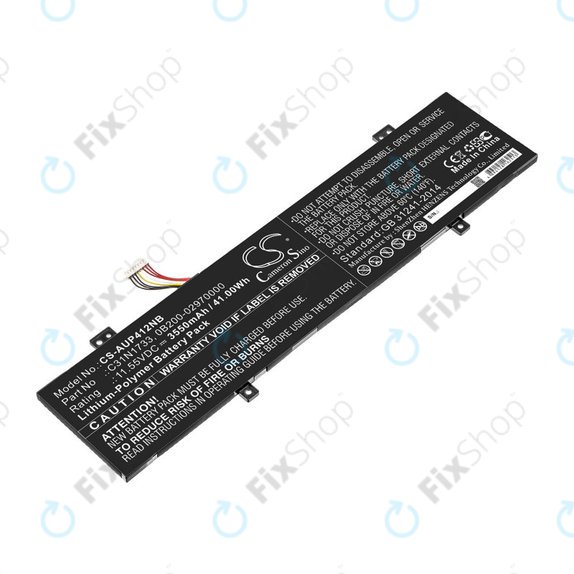 Battery for Asus VivoBook Flip 14 Tp412fa/ua, 3550mAh, Li-Pol, 11.55V, C31N1733, HQ