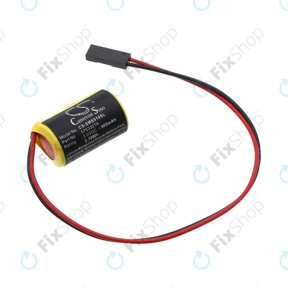 Battery for Siemens Simatic S7-300, 400, 900mAh, Li-MnO2, 3V, 575332TA, HQ