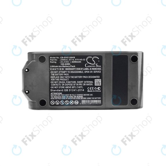 Dyson V11 - Battery 299820, SV14, 970145-02 Li-Ion 25.2V 4200mAh HQ