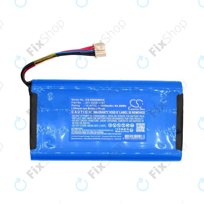 Battery for Ecovacs Deebot X2 Omni, 5900mAh, Li-Ion, 14.4V, 201-2228-1457, HQ