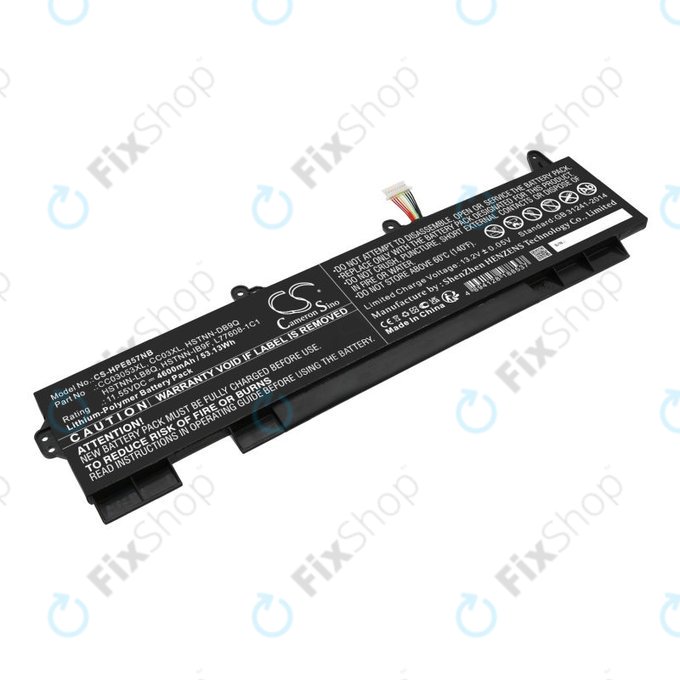 Battery for HP ZBook Firefly 15 G7, G8, EliteBook 855 G7, G8, 850 G7, G8, 4600mAh, Li-Pol, 11.55V, CC03053XL, HQ