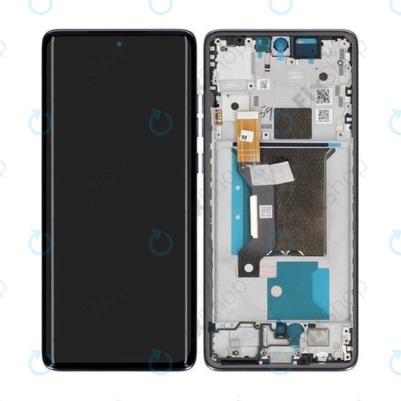 Motorola Edge 60 Fusion - LCD Display + Touch Screen + Frame (Slipstream) - 5D68C29878 Genuine Service Pack