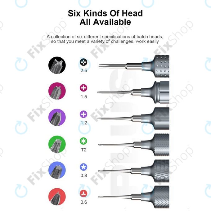 Mechanic KING KONG+ - Torx, Tri-point, Cross Screwdriver Set - 6pcs