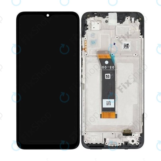 Xiaomi Poco M5, Redmi 10 5G - LCD Display + Touch Screen + Frame (Black) - 560001L19C00 Genuine Service Pack