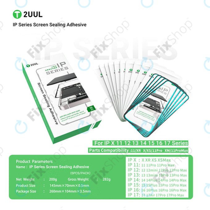 Sealing LCD Display Adhesive for iPhone Air, 2UUL SA17A, (5pcs)
