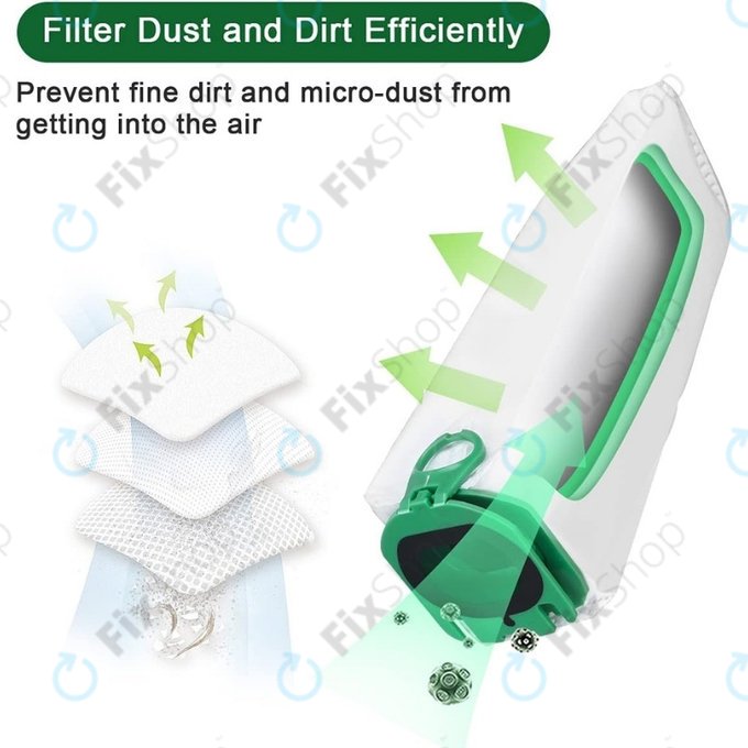 Dust Bag FP100, 2pcs for Vorwerk Kobold VB100