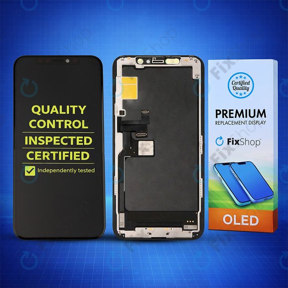 Display Soft OLED for iPhone 11 Pro, Touch Screen with Frame, FixPremium