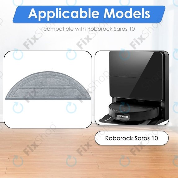 Mop Cloth, 2pcs for Xiaomi Roborock Saros 10
