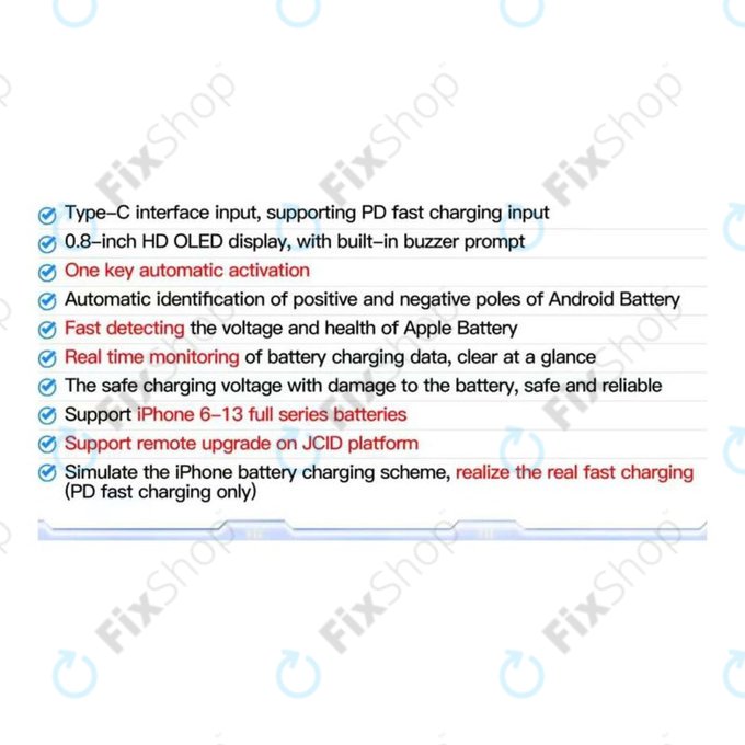 JC BT01 - Battery Fast Charging Board (iPhone 6 - 13 Pro Max)