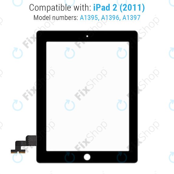 Touch Screen for iPad 2, Black