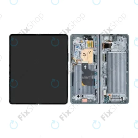 Samsung Galaxy Z Fold 4 F936B - LCD Display + Touch Screen + Frame (Graygreen) - GH82-29461B, GH82-29462B Genuine Service Pack